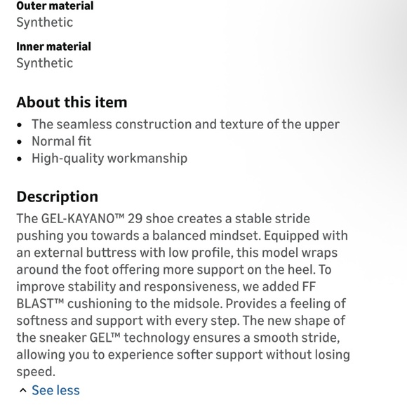 ASICS Women's Gel-Kayano 29 Navy Running Shoes side 8 wide - Picture 6 of 6